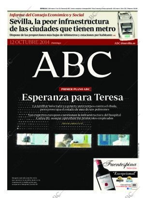ABC SEVILLA 12-10-2014 página 1