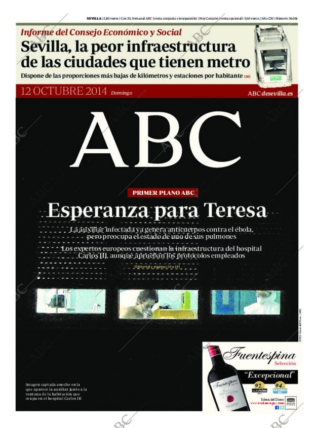 ABC SEVILLA 12-10-2014 página 1