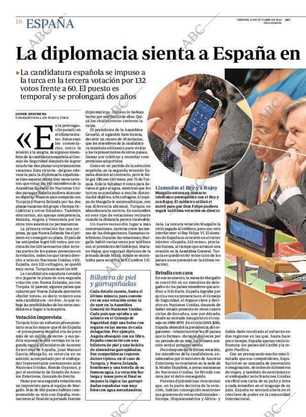 ABC MADRID 17-10-2014 página 18