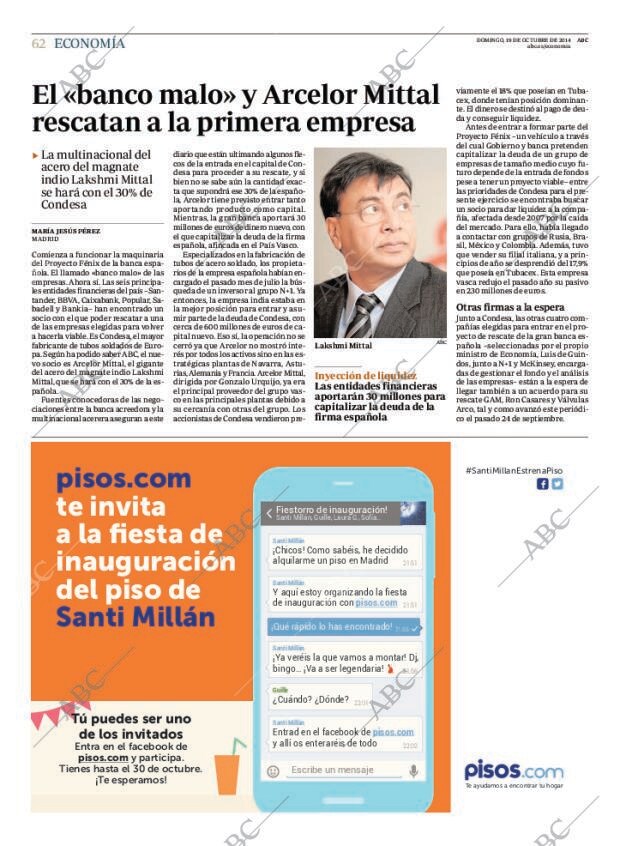 ABC MADRID 19-10-2014 página 64