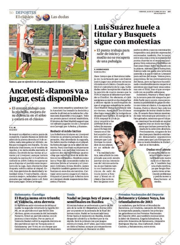ABC MADRID 24-10-2014 página 50