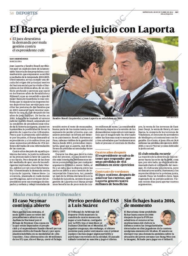 ABC MADRID 29-10-2014 página 58