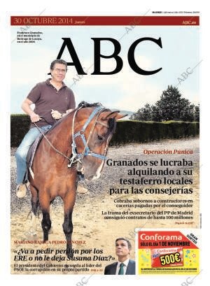 ABC MADRID 30-10-2014 página 1