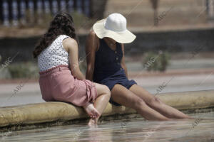 Reportaje sobre el calor en Sevilla