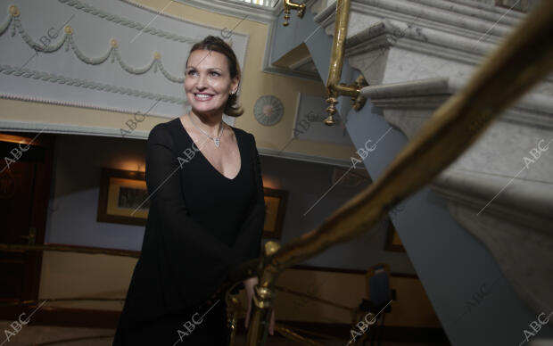 Ainhoa Arteta posa en el hotel Inglaterra de la plaza Nueva