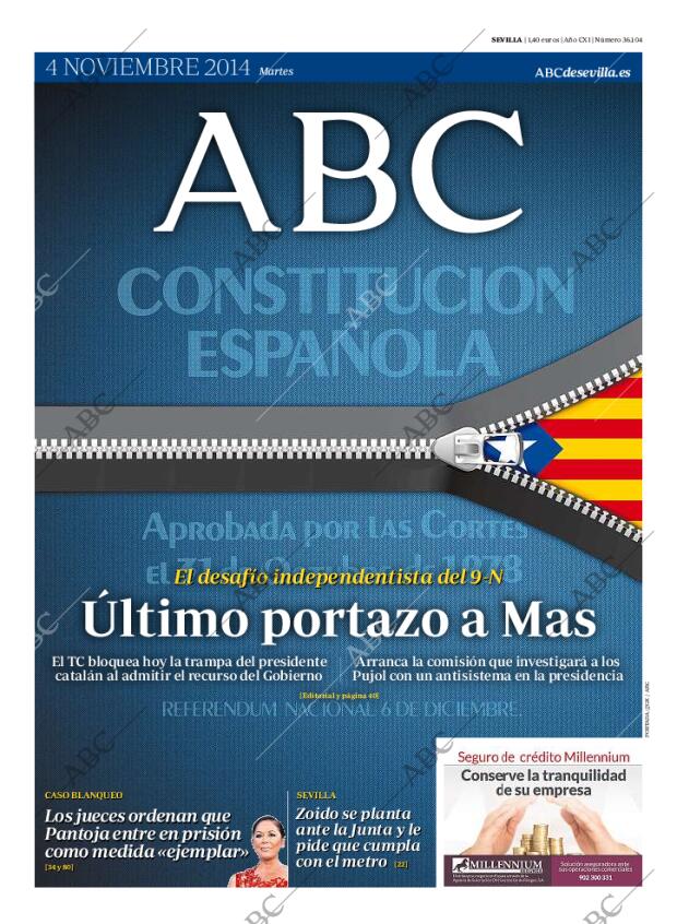 ABC SEVILLA 04-11-2014 página 1