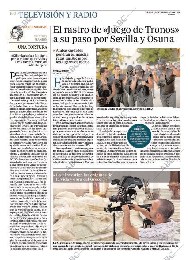 ABC MADRID 07-11-2014 página 100