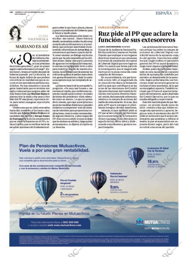 ABC MADRID 07-11-2014 página 25