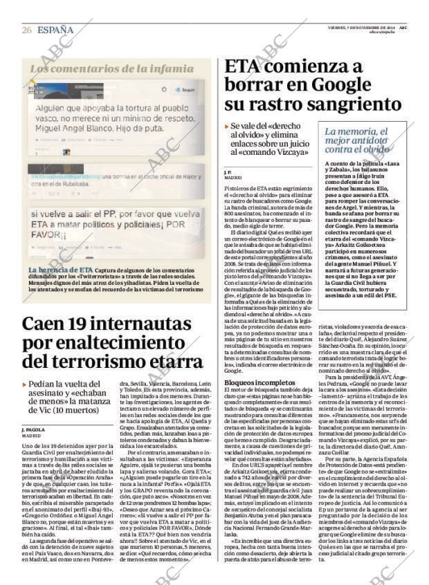 ABC MADRID 07-11-2014 página 26