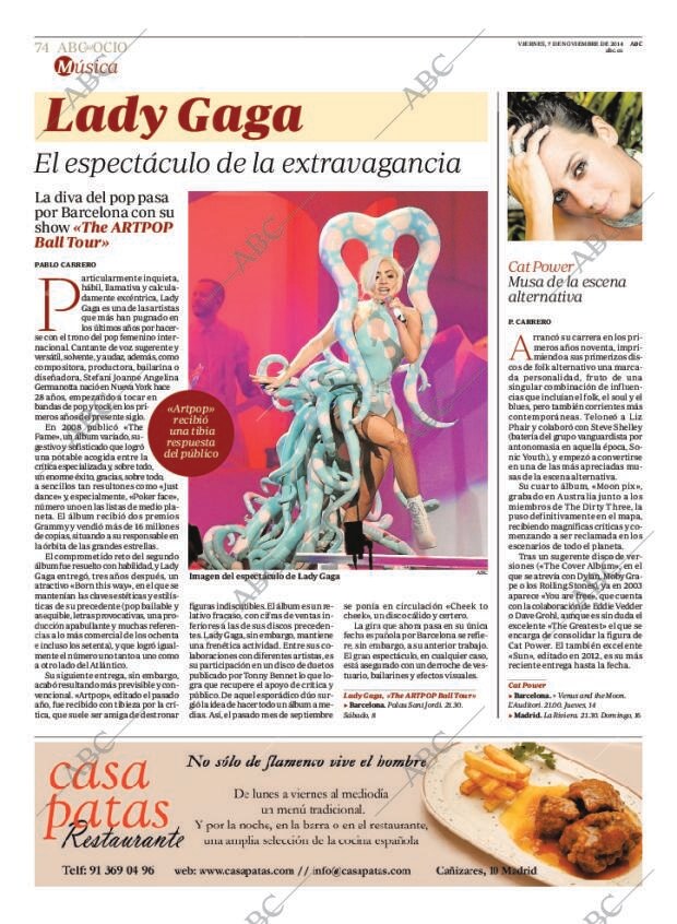 ABC MADRID 07-11-2014 página 74