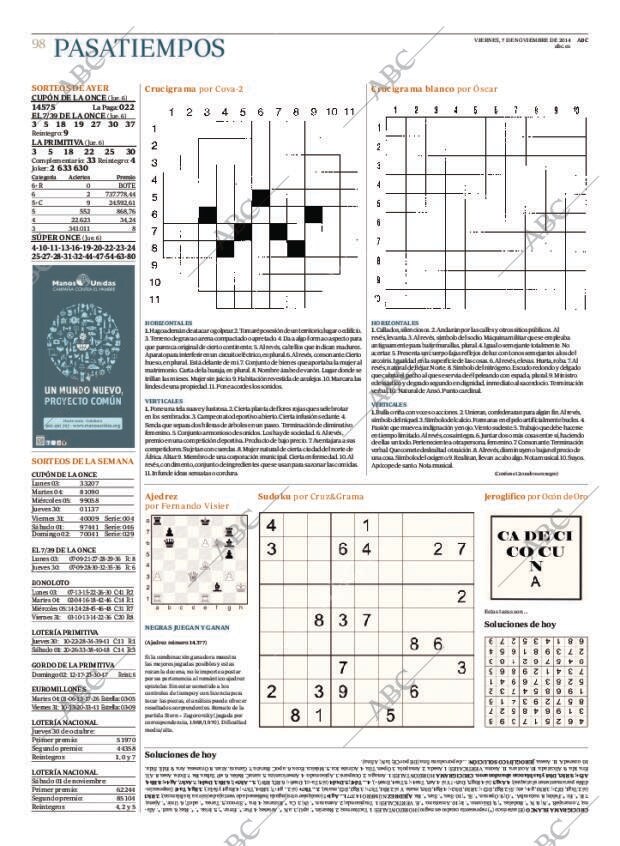 ABC MADRID 07-11-2014 página 98