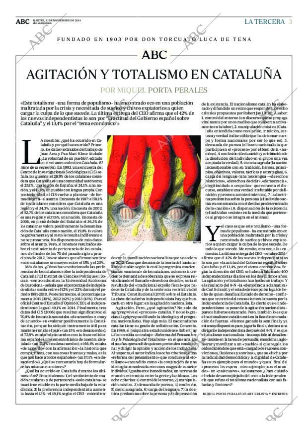 ABC MADRID 11-11-2014 página 3