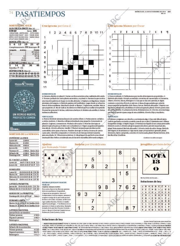 ABC MADRID 12-11-2014 página 74