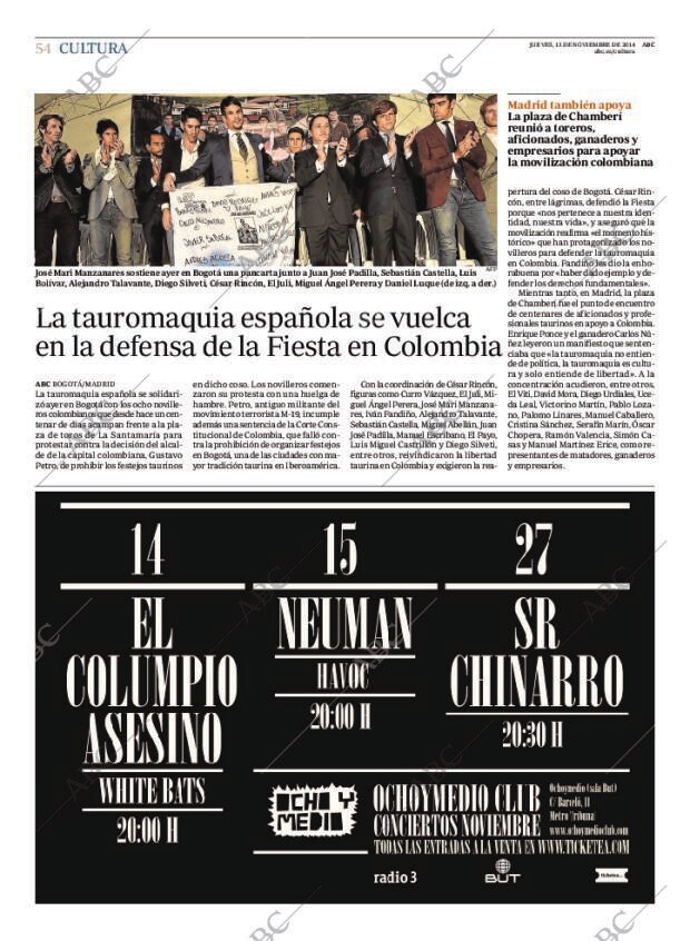 ABC MADRID 13-11-2014 página 54