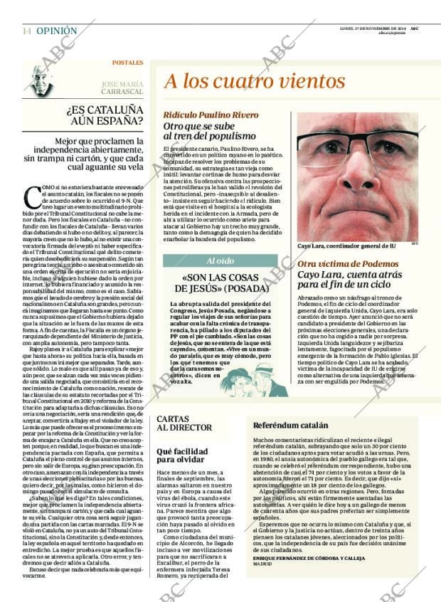 ABC MADRID 17-11-2014 página 14