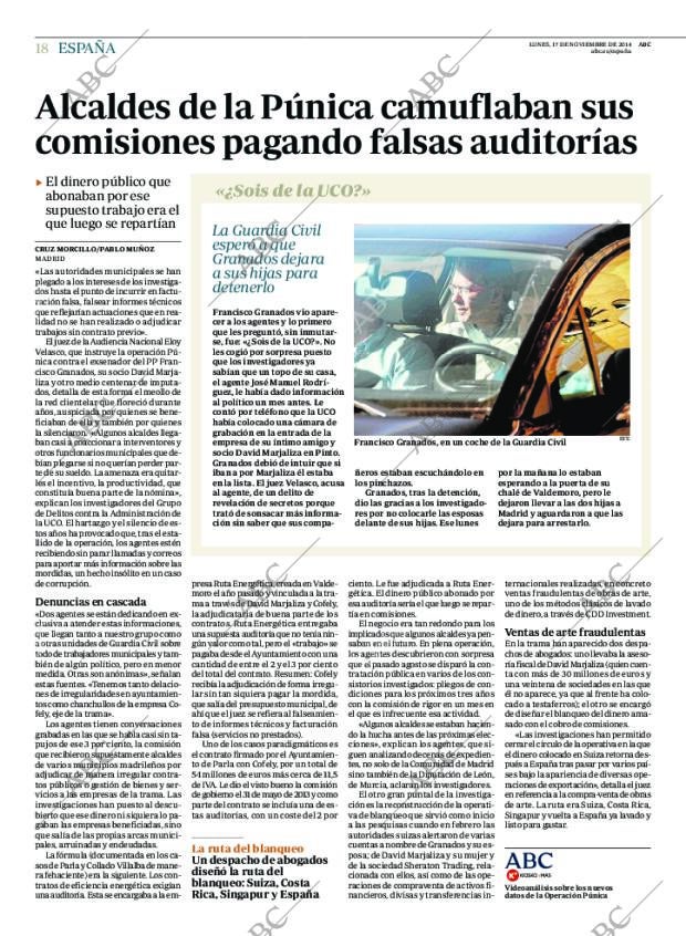 ABC MADRID 17-11-2014 página 18