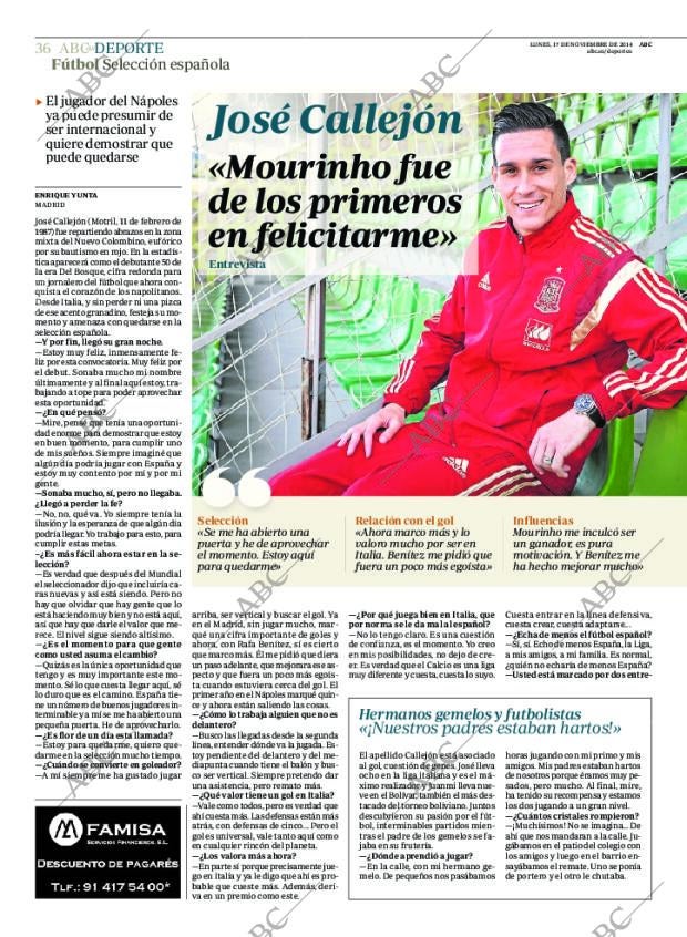 ABC MADRID 17-11-2014 página 36