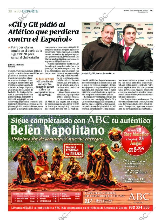ABC MADRID 17-11-2014 página 38