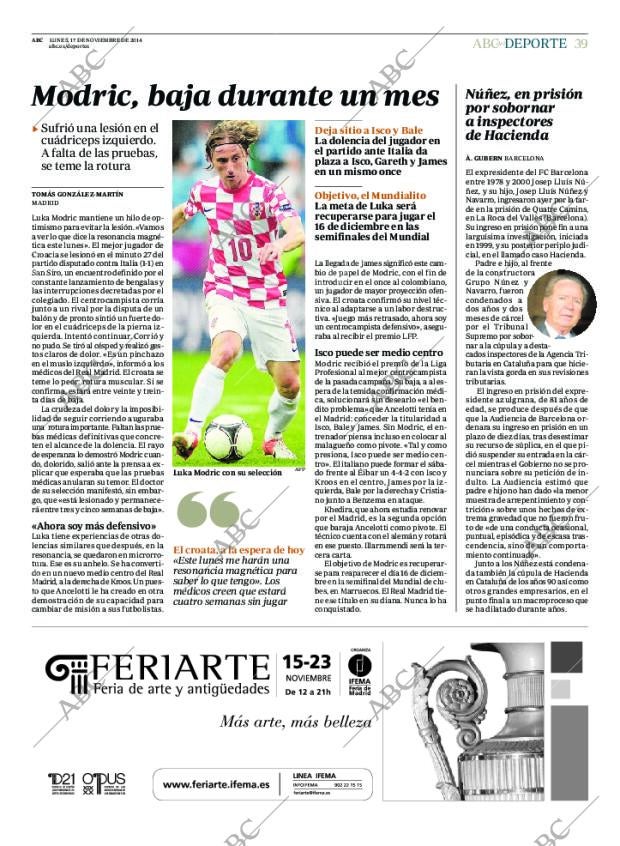 ABC MADRID 17-11-2014 página 39
