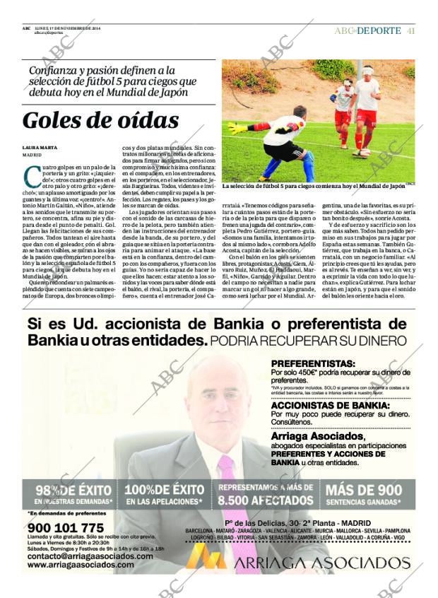 ABC MADRID 17-11-2014 página 41