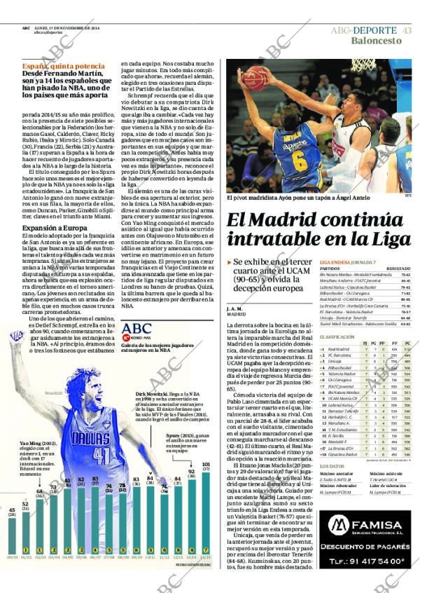 ABC MADRID 17-11-2014 página 43