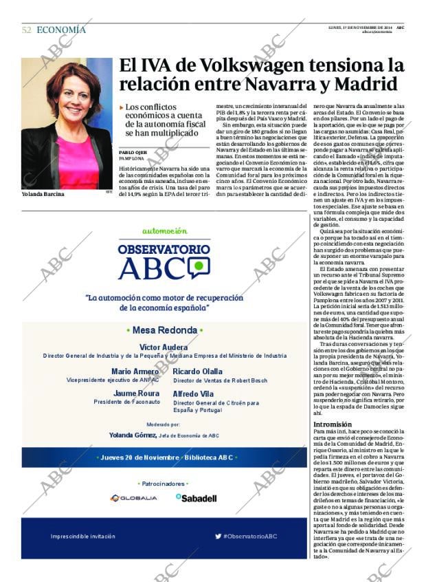 ABC MADRID 17-11-2014 página 52