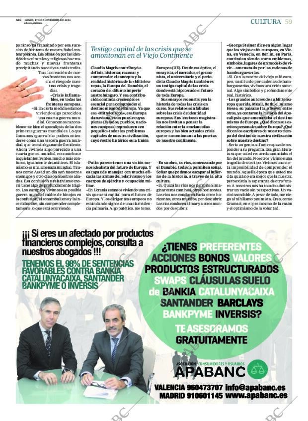 ABC MADRID 17-11-2014 página 59