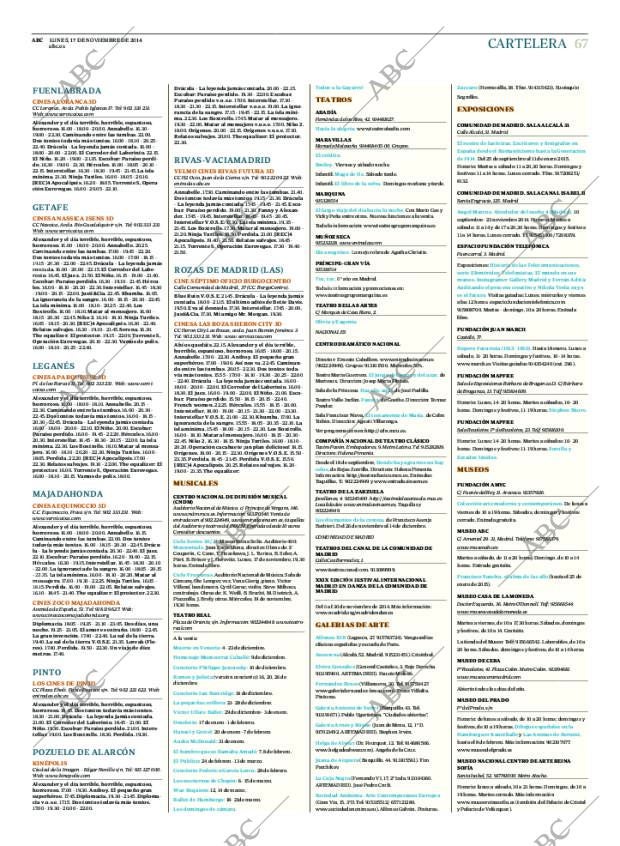 ABC MADRID 17-11-2014 página 67