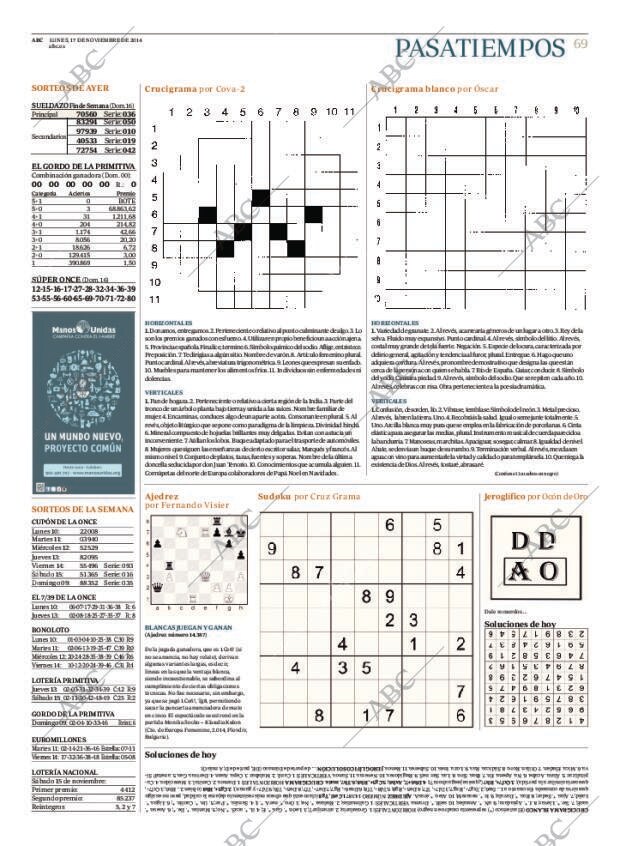 ABC MADRID 17-11-2014 página 69