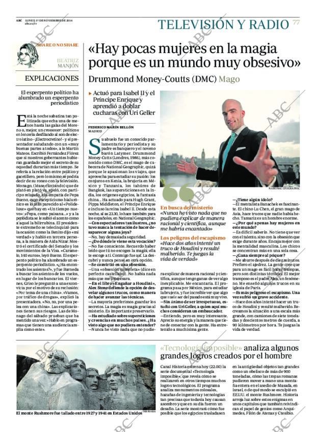 ABC MADRID 17-11-2014 página 77
