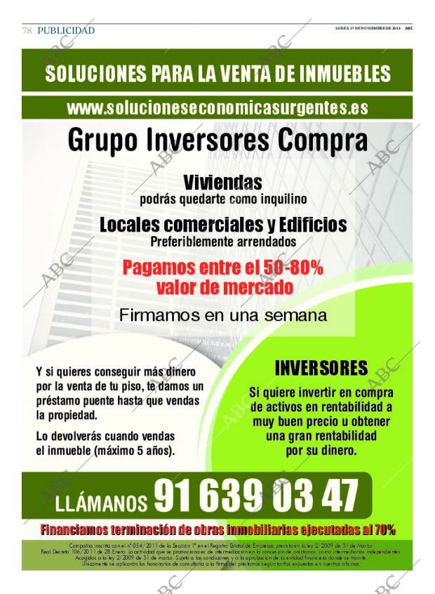 ABC MADRID 17-11-2014 página 78