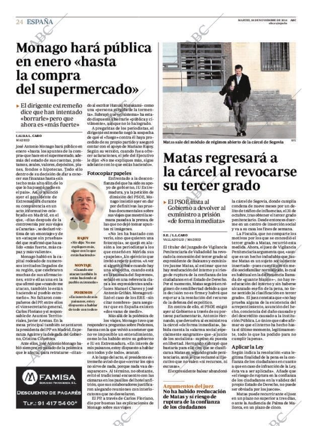 ABC MADRID 18-11-2014 página 24