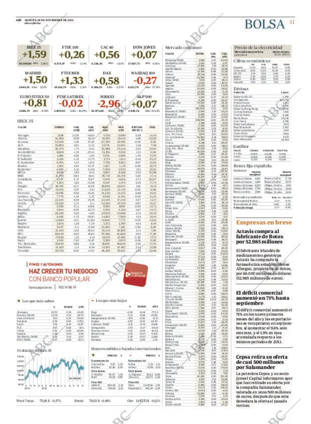 ABC MADRID 18-11-2014 página 45