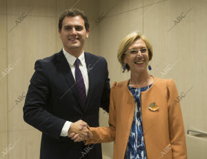 Reunion entre rosa diez y Albert Rivera ,