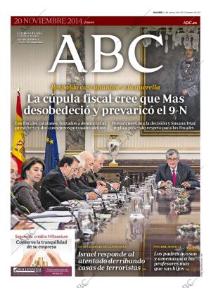 ABC MADRID 20-11-2014 página 1