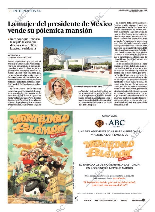 ABC MADRID 20-11-2014 página 36