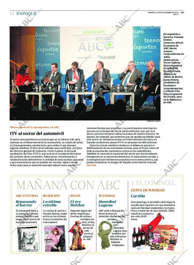 ABC MADRID 21-11-2014 página 12