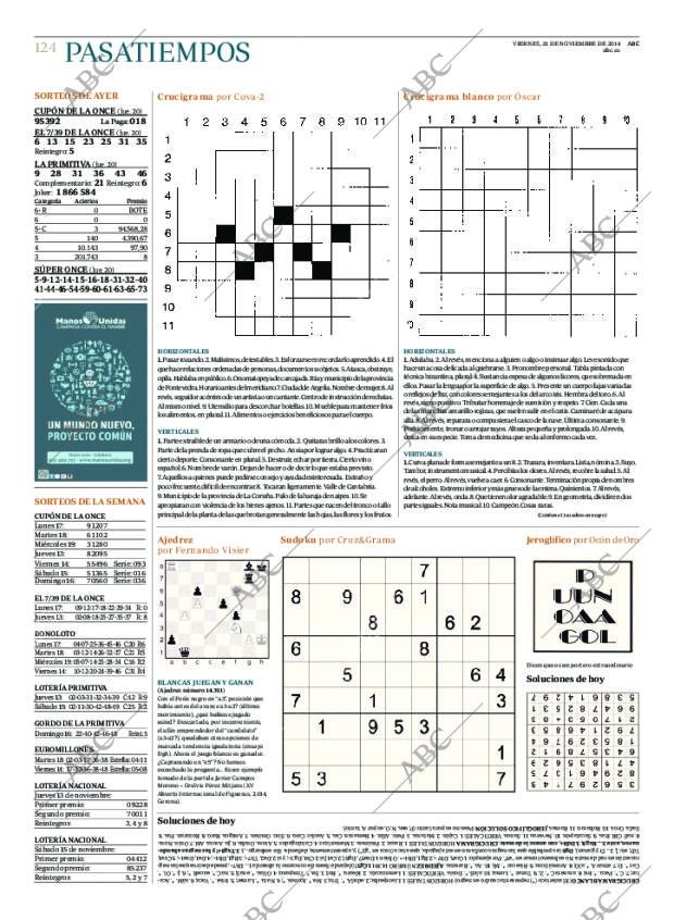 ABC MADRID 21-11-2014 página 124