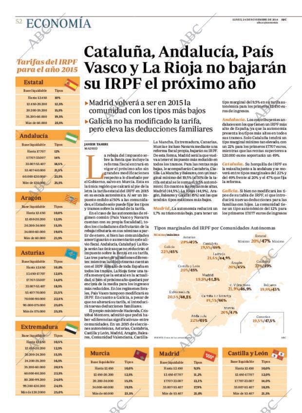 ABC MADRID 24-11-2014 página 52