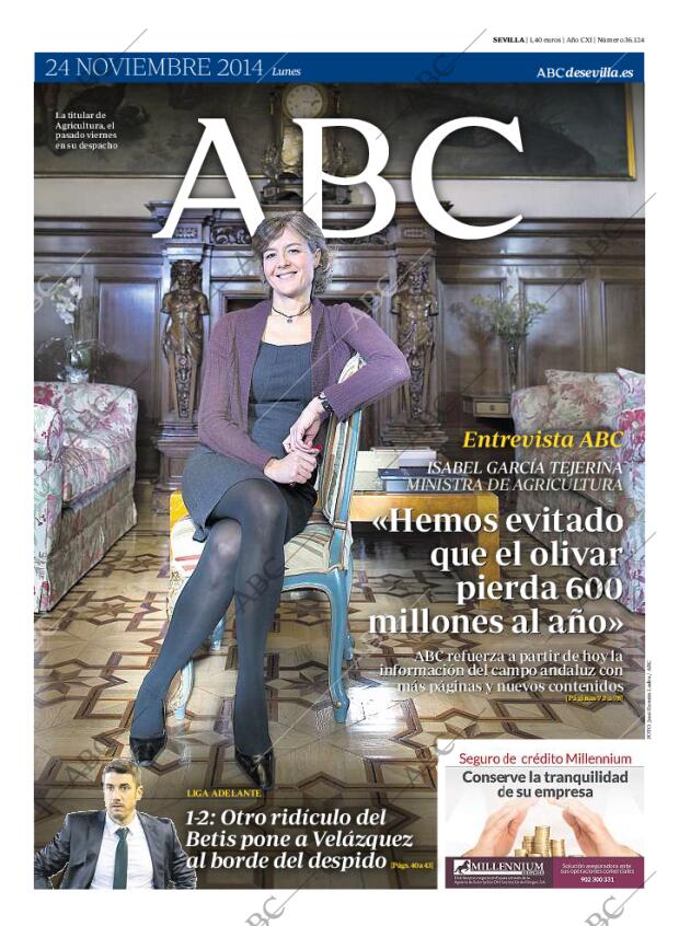 ABC SEVILLA 24-11-2014 página 1