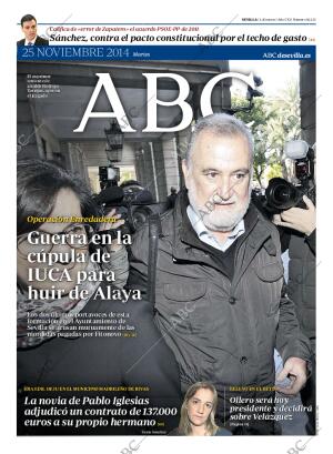 ABC SEVILLA 25-11-2014 página 1