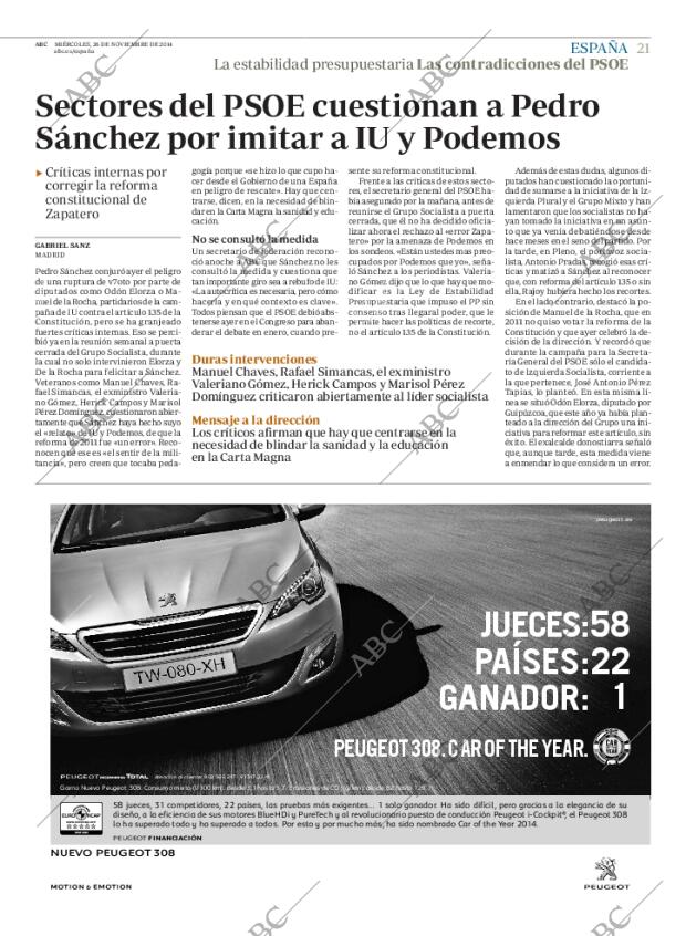 ABC MADRID 26-11-2014 página 21