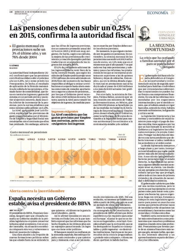 ABC MADRID 26-11-2014 página 37