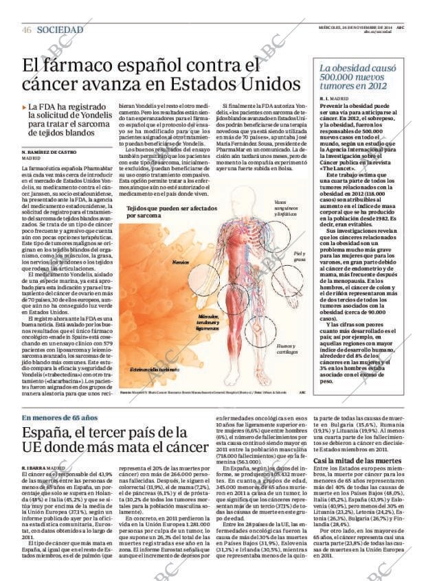 ABC MADRID 26-11-2014 página 46