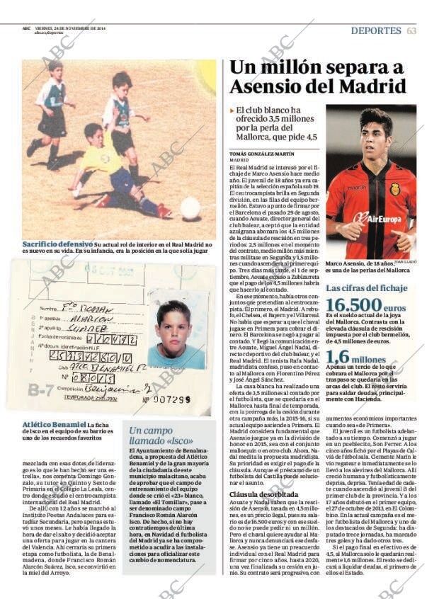 ABC MADRID 28-11-2014 página 63