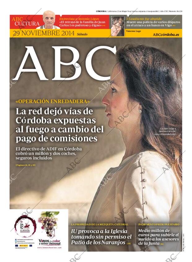 ABC CORDOBA 29-11-2014 página 1
