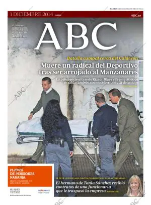 ABC MADRID 01-12-2014 página 1