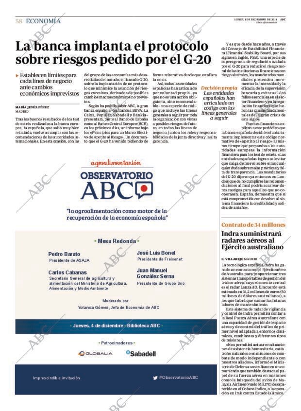 ABC MADRID 01-12-2014 página 58