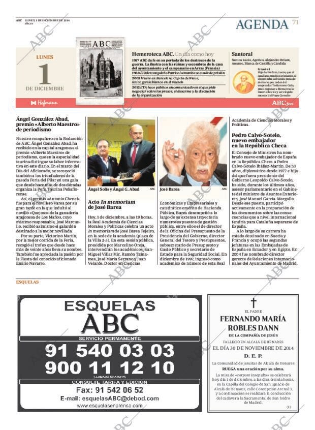 ABC MADRID 01-12-2014 página 71