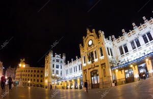 Vista Nocturna de la estación del Norte